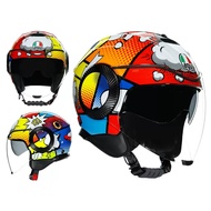 New AGV Orbyt motorcycle three-quarters half helmet dual lens all season universal summer