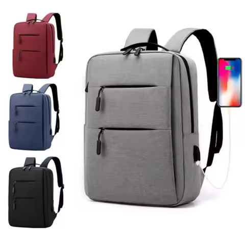 2024 Men's Backpack Multifunctional Waterproof Bags for Male Business Laptop Backpack USB Charging B