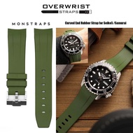 สายนาฬิกา สายยาง overwrist monstraps for seiko skx007 seiko 5 sports srpd seiko samurai