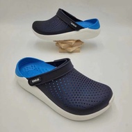 ผลิตภัณฑ์ใหม่】Crocs ใหม่ฤดูร้อนมีความสุข   แห้งเร็วผู้ชายระบายอากาศได้และรองเท้าแตะ