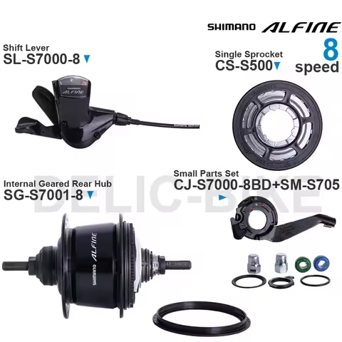 SHIMANO ALFINE 8 speed Groupset Shifter SL-S7000 Internal Geared Rear Hub SG-S7001-8 CS-S500 CJ-S700