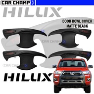 Toyota Hilux Conquest 2021-2022 TRD Door Bowl Cover Garnish Matte Black ( Car Accessories )