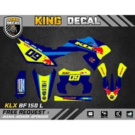 Decal KLX BF KLX OLD KLX S DECAL KX CUSTOME DECAL KLX BF 150L 47