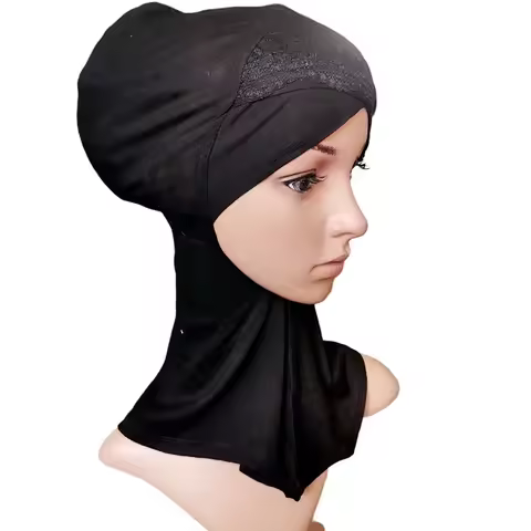 hawei Cotton Crossover Inner Ninja Scarf Islam Inner Hijab Scarf Hijab Scarf Lace MUSLIM UNDERSCARF