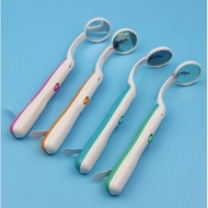 Reusable Dental Mirror Bright Durable Dentist Mouth Mirror with LED Light color random