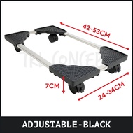 Adjustable CPU Stand Wheel Roda 360 Rotating PC Tray Desktop Rack Computer Case Holder Trolley Rolle