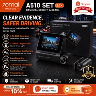 70mai A510 Dash Cam Front & Rear | 2K HDR | STARVIS 2 | 1 Year Warranty