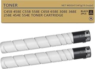 TRICARI 2 Pack BK Compatible TN514 TN514K TN-514 TN324 TN326 TN512 TN513 TN515 TN516 A9E8130 Toner C