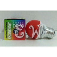 MERAH Lamp Ekonomat E27 1 Watt LED Bulb (1W 1 W/) Red