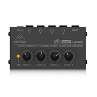 Behringer MICROAMP HA400 * 1 Year * Headphone Amp 1 In/4 Out Amplifier Separate Volume With Adapter