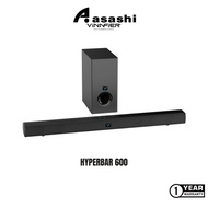 Vinnfier VF Hyperbar 600 BTRW 240W Soundbar with 6.5" Wireless SubWoofer