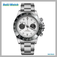 39mm Mens Luxury Watch VK64 Quartz Multifunction Chronograph 5 Hands 6 OClock Date Water Resistant