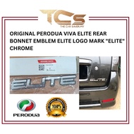 ORIGINAL PERODUA VIVA ELITE REAR BONNET EMBLEM ELITE LOGO MARK "ELITE" CHROME
