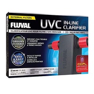 Fluval UVC in-Line Clarifier 3W Low Energy UV Sterilizer, Up to 100 Gallons