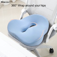 WINDYCAT Ergonomic Pressure Relief Seat Cushion Breathable Wear Resistant Memory Foam Office Chair Cushion Seat Pad