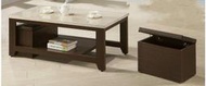 大慶二手家具 新品胡桃色大茶几含椅(仿石面)/客廳桌/和室桌/沙發桌/大茶几/電視櫃