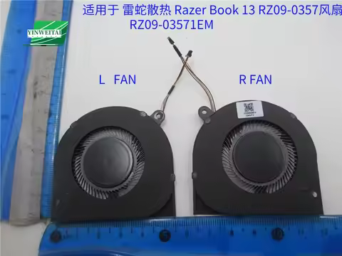 New Laptop CPU GPU Cooling Fan For Razer Blade Book 13 RZ09-0357 RZ09-03571EM EG50040S1-1C330-S99 EG