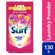 Surf Powder Detergent Rose Fresh 130g 6 Sachet