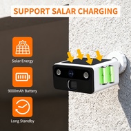 Solar Security Camera Outdoor Wireless, 4MP Battery Powered Home Surveillance Camera with Embedded S