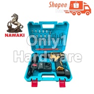 NAWAKI CORDLESS IMPACT DRILL NAWAKI 12V LI-ION LITHIUM RECHARGEABLE CORDLESS IMPACT DRILL SET WITH A