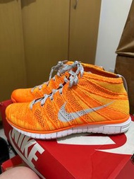 Nike Free flyknit Chukka 橘色