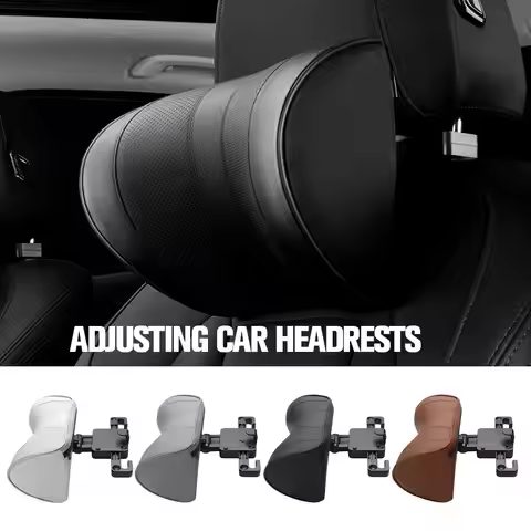 Car Neck Pillow For Car Driving Leather Car Seat Headrest Pillow Car Neck Support Rest For Car Pillo
