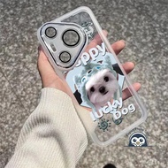 Cute White Hat Dog Phone Case For infinix Note 60 Pro 50 Pro Plus 50X 50S 40 Pro Plus 40X 30 Pro 30i