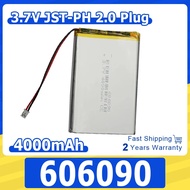 3.7V 4000mAh 14.8Wh Li Lithium Battery 606090 Lipo For Keychron k2 Keyboard GPS Car Dashcam