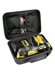 適用於dewalt 20v Max Xr振動多功能工具dcs354b/dcs356b的收納箱,大容量收納箱適用於dewalt 20v Max Xr電池和充電器,刀片,砂皮和附件（僅限收納箱）