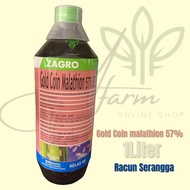 Gold coin malathion 57EC 1Liter/Racun serangga/malathion 57%
