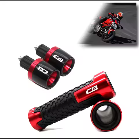 Motorcycle Handlebar Hand Grips Handle Bar End Cap For CB 400 500 750 1300 CB400 CB500 CB750 CB1300 