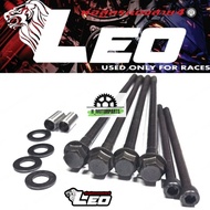 LEO RACING BOLT STUD TIANG HEAD BLOCK FRC LC135 Y15 RS150 Y16 180MM 185MM 190MM 195MM 205 210 215 22