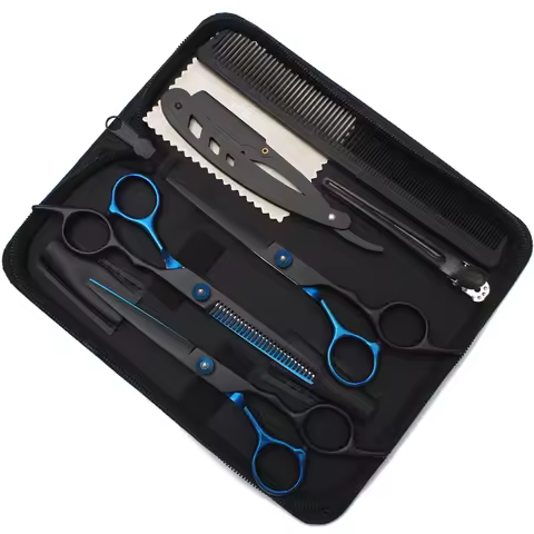 Hair Scissors JP Stainless Hairdressing Scissors 6" Haircut Set Thinning Shears Barber Shop Haircut 