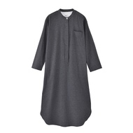Japan NEW MUJI Sleeping Skirt Counter Quality Flannel Pure Cotton Spring Autumn And Winter Nightgown