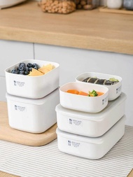 日本NAKAYA  日本製可微波加熱長方形保鮮盒超值6件組