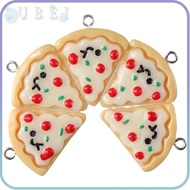 SULIN Pizza Charms, 0.93 inch(23.5mm) wide Resin 30Pcs, Smooth and comfortable to touch (4.5mm) thic