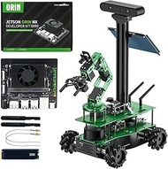 Yahboom ROS Robotic Kit for Jetson Orin Nano with Robot Arm Mecanum Wheel Suspension Chassis AI Spee