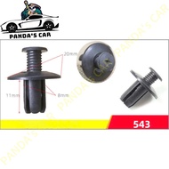 Túi 500 ốc vít nhựa kích thước lỗ 8mm chốt nở nhựa dùng cho ô tô xe máy PANDAs CAR
