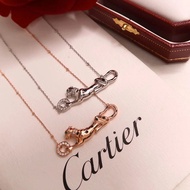 Cartier Leopard Necklace Clavicle Chain Fashionable All-Match Light Luxury Jewelry Valentine's Day G