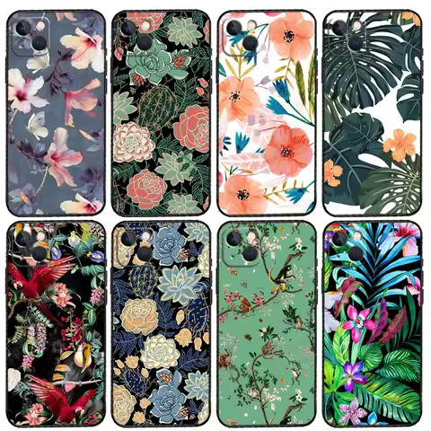 Tropical Flowers For Huawei Nova 9 10 SE 11 Pro 12i 11i 8i Y60 Y70 Y90 Y61 Y91 Y72 Y73 P20 P40 P30 L