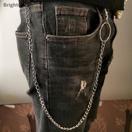BrightCrownL 1/2/3 Layer Long Metal Belt Chain Ro Punk Hook Trousers Pant Waist Link Metal Wallet Ch