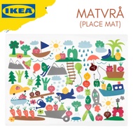 Matvra Rectangle Place Mat / Dinner Mat / Table Mat / Table Pad for Kids Plate Dinner Food