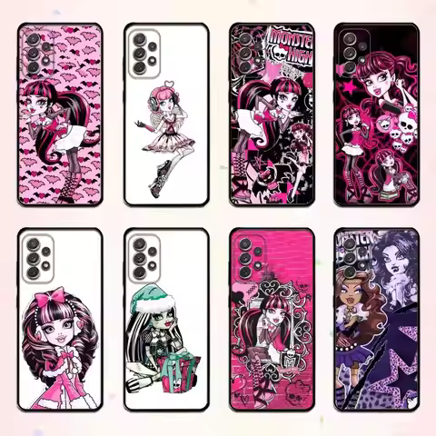 Comedy M-MonsterS Cartoon H-HighS Phone Case For Samsung S 25,24,23,22,30,21,10,9,Ultra,Plus,Lite,FE