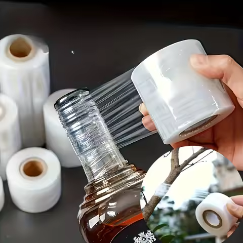 Elastic Film Tape Saran Wrap Plastic Film Saran Wrap Suitable for Bottles Cans Eyelash Eyebrow Tatto