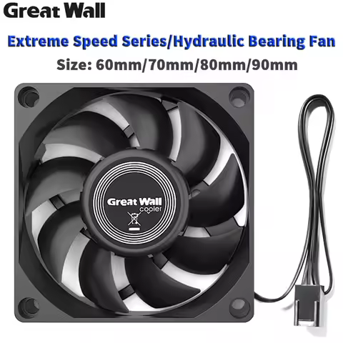 Great Wall Computer Case Fan Ultra Silent 6 7 8 9CM Quiet Cooling Fan PC Cooler Fan Case Fans 12V DC