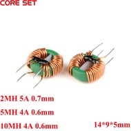 √5pcs 2MH 5MH 10MH Annular Common Mode Filter Inductor 0.6mm 0.7mm Wire Choke Ring 4A 5A Inductance