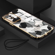 HP Phone Case For VIVO Y02 Y02A Y02T Phone Case Coffee Bear Pattern Silicone Phone Case Phone Case D