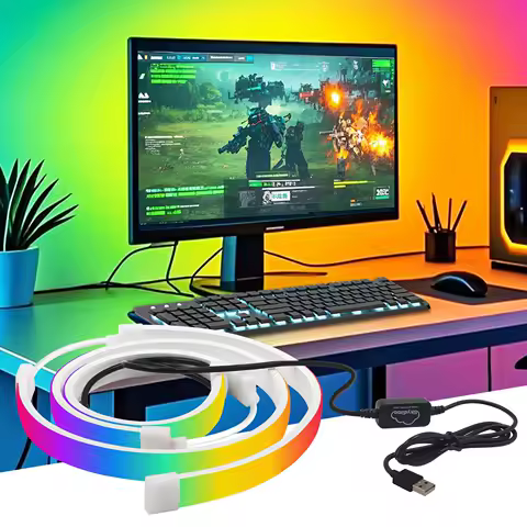 Ambient RGB Smart Gaming LED Strip Lights USB 5V Computer Screen Monitor Sync Light PC Backlight Gam