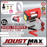 12v Self-Priming Diesel Transfer Electric Pump Fuel Extractor Machine Car Engine Oil Pam Minyak Hita