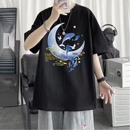 2025 Influencer Men's Trendy Street Wear Five-point Sleeve Simple Short Sleeve NEWnew Summer ins23 T